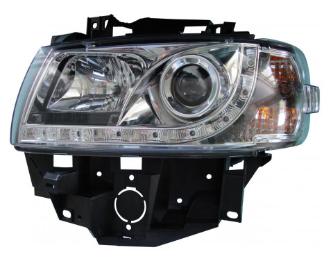 Set headlights DRL-Look suitable for Volkswagen Transporter T4 'GP' 1996-2003 - Chrome, Image 2