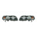 Set headlights suitable for BMW 3-Series E46 Coupe/Cabrio 1999-2002 - Black - incl. Angel-Eyes