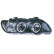 Set headlights suitable for BMW X5 E53 2000-2004 - Black - incl. Angel-Eyes, Thumbnail 2