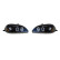 Set headlights suitable for Honda Civic 1996-1999 - Black - incl. Angel-Eyes