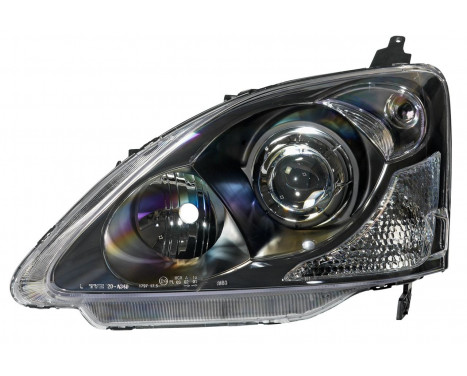 Set headlights suitable for Honda Civic HB 2001-2005 - Black, Image 2