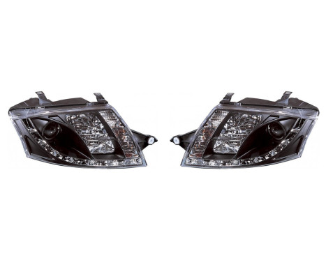 Set headlights suitable for incl. DRL Audi TT 8N 1999-2005 - Black