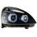 Set headlights suitable for Renault Clio II Facelift 2001-2005 - Black - incl. Angel-Eyes, Thumbnail 2