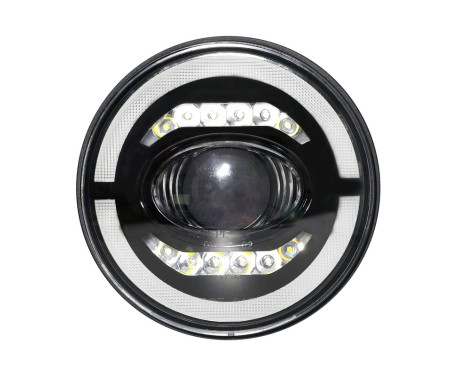 Set LED Headlights - suitable for Land Rover 90/110 & Defender - Black, Image 3
