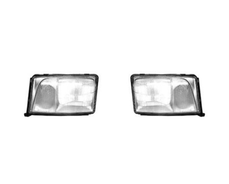 Headlamp lens set