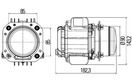 Headlight 1LL 010 820-871 Hella, Image 2
