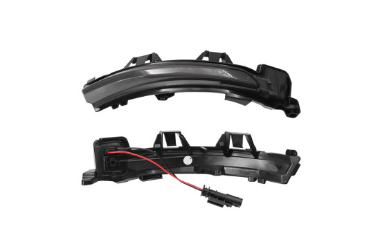 AutoStyle Set LED Side Mirror Turn Signals suitable for Volvo various models 2016- - Smoke Gray, Image 4