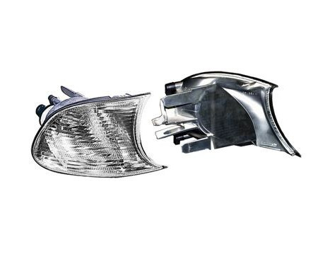 Right front turn signal up to '02 WHITE including BULB HOLDER 0647906 Van Wezel, Image 3