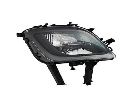 Right Front Turn Signal with Fog Light Hole Smoked H10 3749998 Van Wezel, Image 2