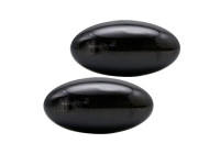 Set LED Side Indicator Lights suitable for Toyota Aygo 2005-2014 & 2014- / Proace 2013- - Smoke Gray - inc