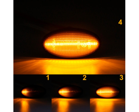 Set LED Side Indicator Lights suitable for Toyota Aygo 2005-2014 & 2014- / Proace 2013- - Smoke Gray - inc, Image 8