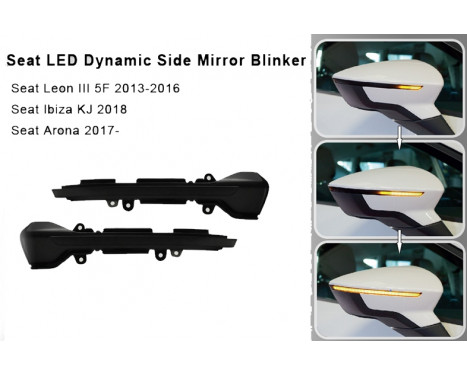 Set LED Side Mirror Indicator Light Set - Smoke - incl. Dynamic Running Light, Image 2