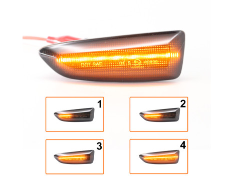 Set LED Side Turn Signals suitable for - suitable for Opel Miscellaneous - Smoke - incl. Dynamic Running Light, Image 6