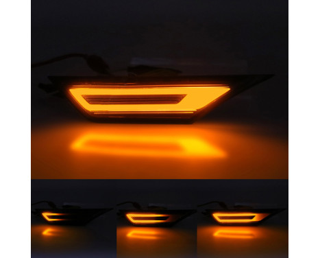 Set of LED Side Indicator Lights suitable for Honda Civic X 2016-2022 - Smoke Gray - incl. Dynamic Running Li, Image 8