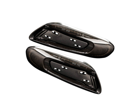 Set of LED side indicators suitable for Mini F55 5-door / F56 3-door / F57 Cabrio - Smoke gray - incl., Image 2