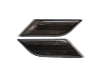 Set of LED side indicators suitable for Volkswagen Transporter T6.1 2020-2022 - Smoke gray - incl. Dyna