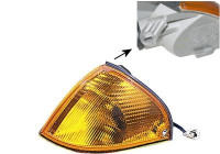 Side indicator light for exterior mirror left ORANGE VALEO TYPE from 1996 5214909 Van Wezel