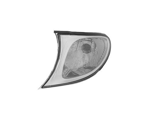 Side indicator light for outside mirror left 9/01+ WHITE Inner rim Silver 0649907 Van Wezel, Image 2