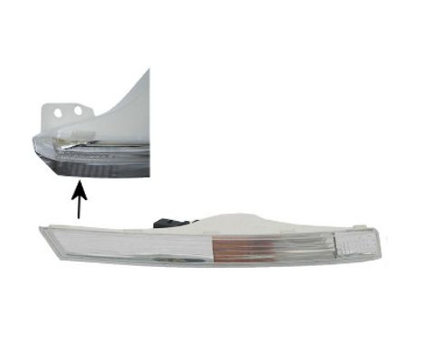 Side indicator light for outside mirror left from '07 WHITE 5839909 Van Wezel, Image 2