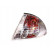 Side indicator light for outside mirror left up to '02 WHITE 0646905 Van Wezel, Thumbnail 2