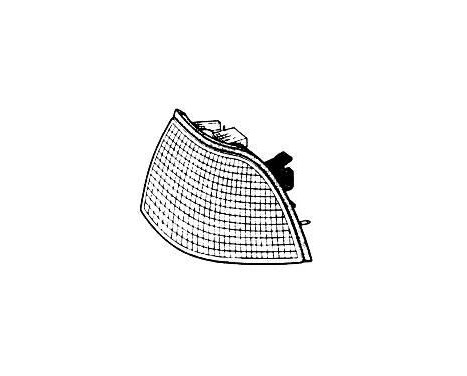 Side indicator light for outside mirror left WHITE COUPE & CONVERTIBLE 0642905 Van Wezel, Image 3