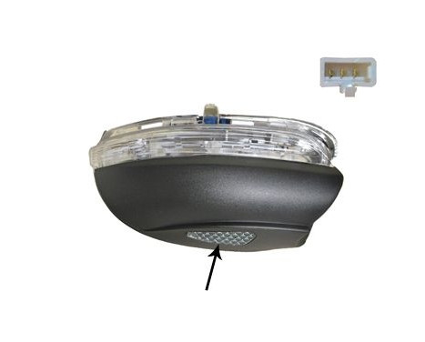 Side indicator light for outside mirror right With bottom light 5863918 Van Wezel, Image 2