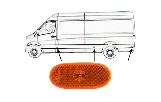 Side Marker Light 5862917 Van Wezel