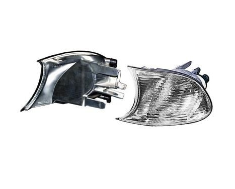 Side turn signal for outside mirror left up to '02 WHITE without BULB HOLDER 0647907 Van Wezel, Image 5