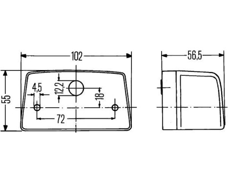 License plate lamp 2KA 998 523-017 Hella, Image 2