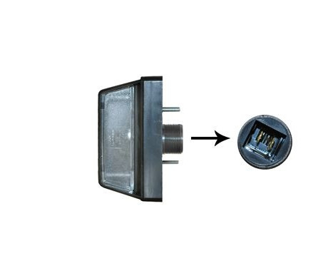Number Plate Light 1650940 Van Wezel
