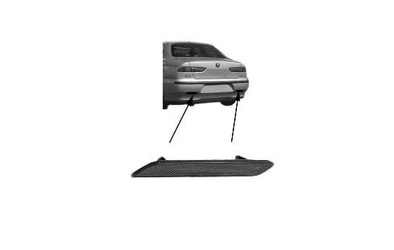 Reflector link in bumper