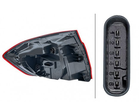 Combination Rearlight 2SD 012 147-321 Hella, Image 2