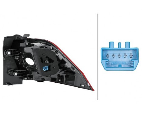 Combination Tail Light 2SD 012 521-051 Hella, Image 2