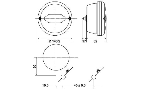 Combination Tail Light 2SD 013 155-011 Hella