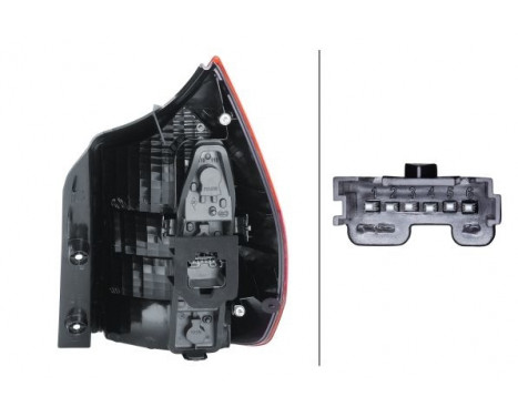 Combination Tail Light 2SK 008 659-091 Hella, Image 3