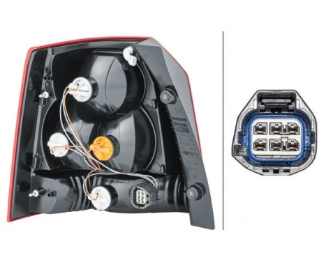 Combination Tail Light 2VA 354 666-021 Hella, Image 3