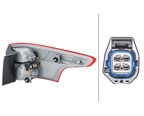 Combination Tail Light 2VA 354 995-111 Hella, Image 3