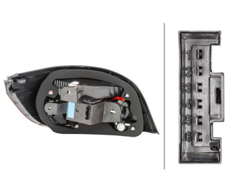 Combination Tail Light 2VP 008 679-121 Hella, Image 3