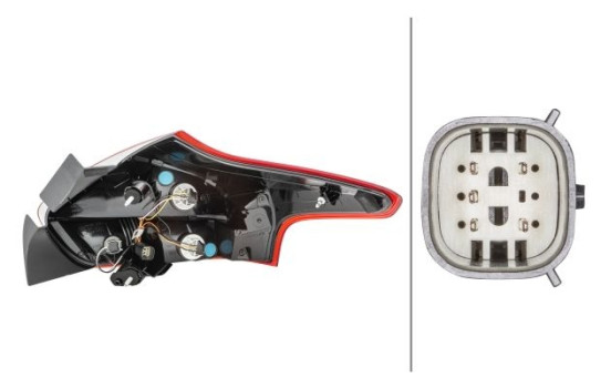 Combination Tail Light 2VP 354 828-051 Hella, Image 2