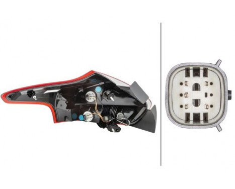 Combination Tail Light 2VP 354 828-061 Hella, Image 2