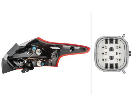 Combination Tail Light 2VP 354 828-071 Hella, Image 2