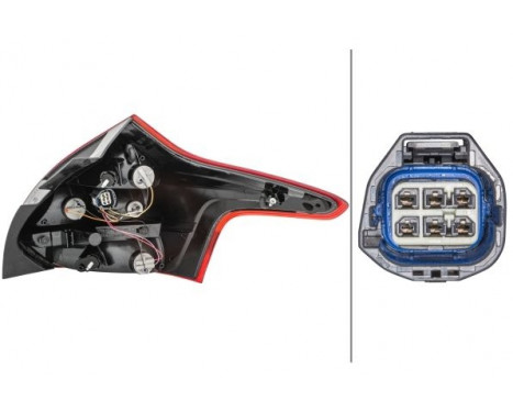 Combination Tail Light 2VP 354 995-051 Hella, Image 3