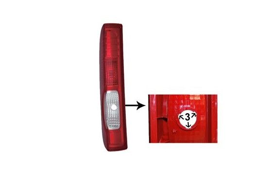 Combination Tail Light 4395933 Van Wezel