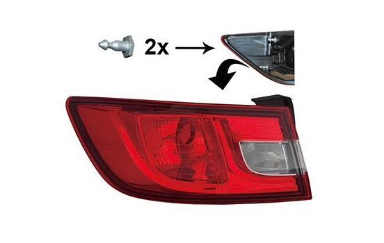 Combination Tail Light 4420931 Van Wezel