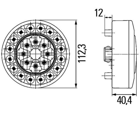 Rear light 2SD 009 362-201 Hella