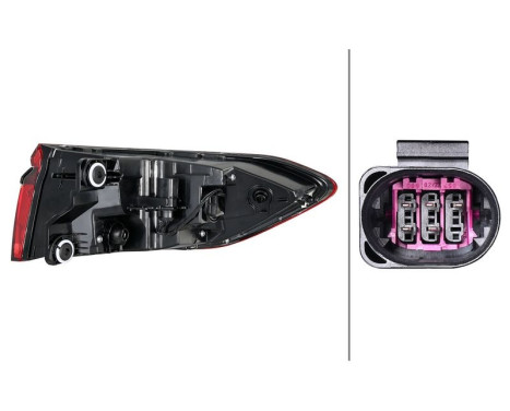 Rear light 2SD 013 095-651 Hella, Image 2