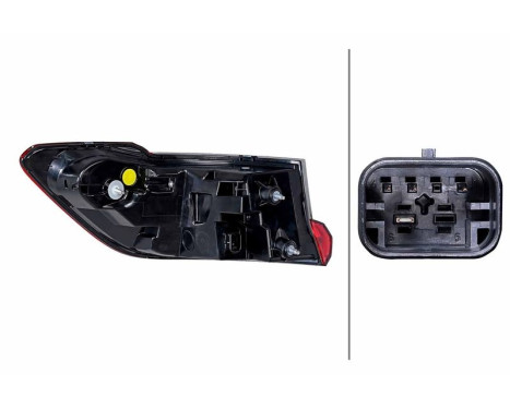 Rear light 2SD 013 173-621 Hella, Image 2
