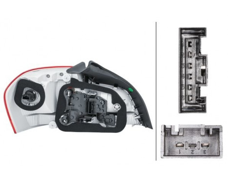 Rear light BMW 1 coupe (E82) 03/11- re led 2VP 010 756-201 Hella, Image 2