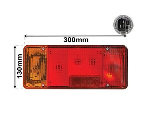 Rear light left 2810925 Van Wezel, Image 2
