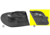 Rear light left from 10th month 1999 right inside RED/smoked 3029937 Van Wezel